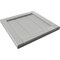 Ekena Millwork 12"W x 12"H True Fit PVC Framed Board-n-Batten Shutters Sample, Hailstorm Gray SAMPLE-TFPBFST - alternate 4